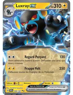 Luxray EX 068/167 - Carte Pokémon Écarlate et Violet Mascarade Crépusculaire [FR] - Accueil | Keytwo.be votre boutique Pokémon d