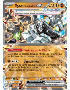 Ogerpon Masque de la Pierre EX 112/167 - Carte Pokémon Écarlate et Violet Mascarade Crépusculaire [FR] - Accueil | Keytwo.be vot