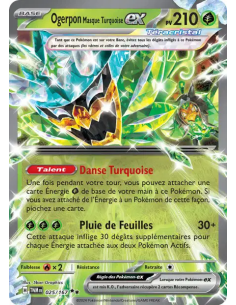 Ogerpon Masque Turquoise EX 025/167 - Carte Pokémon Écarlate et Violet Mascarade Crépusculaire [FR] - Accueil | Keytwo.be votre 