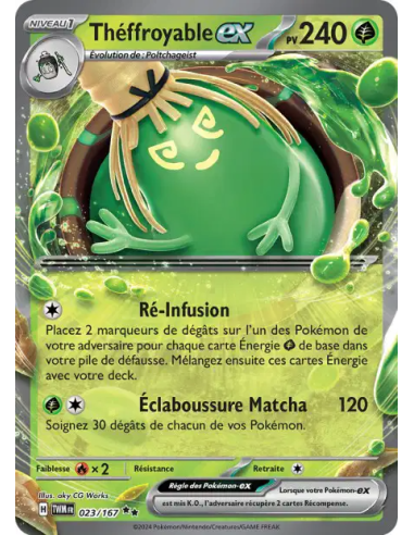 Théffroyable EX 023/167 - Carte Pokémon Écarlate et Violet Mascarade Crépusculaire [FR] - Accueil | Keytwo.be votre boutique Pok