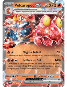 Volcaropod EX 029/167 - Carte Pokémon Écarlate et Violet Mascarade Crépusculaire [FR] - Accueil | Keytwo.be votre boutique Pokém