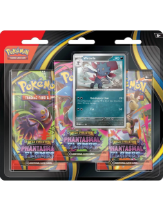 Tripack Pokémon Me02 Flammes Fantasmagoriques [FR] - Accueil | Keytwo.be votre boutique Pokémon de référence