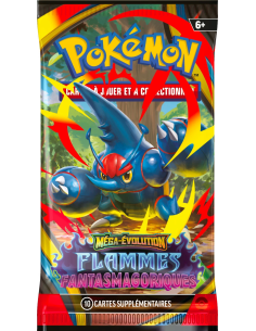 Booster blister Pokémon Me02 Flammes Fantasmagoriques [FR] - Accueil | Keytwo.be votre boutique Pokémon de référence