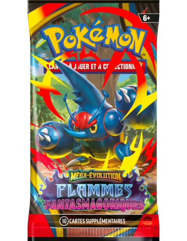 Booster blister Pokémon Me02 Flammes Fantasmagoriques [FR] - Accueil | Keytwo.be votre boutique Pokémon de référence