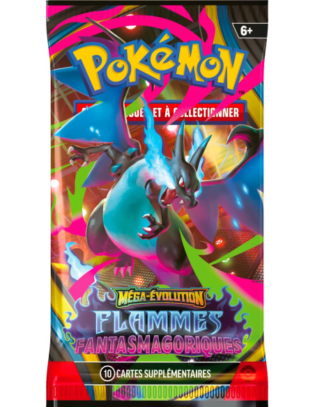 Booster blister Pokémon Me02 Flammes Fantasmagoriques [FR] - Accueil | Keytwo.be votre boutique Pokémon de référence