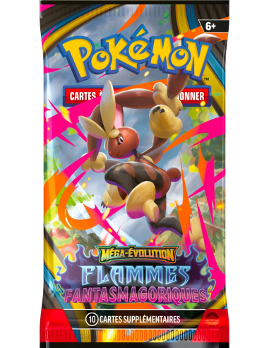 Booster blister Pokémon Me02 Flammes Fantasmagoriques [FR] - Accueil | Keytwo.be votre boutique Pokémon de référence