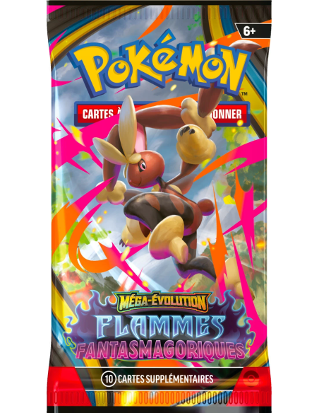 Booster blister Pokémon Me02 Flammes Fantasmagoriques [FR] - Accueil | Keytwo.be votre boutique Pokémon de référence