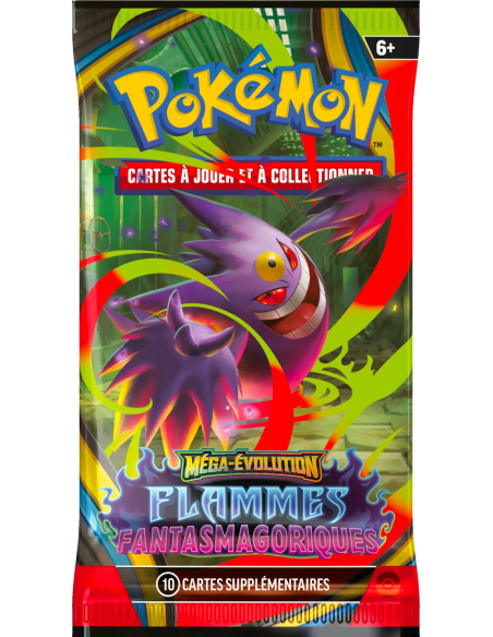 Booster blister Pokémon Me02 Flammes Fantasmagoriques [FR] - Accueil | Keytwo.be votre boutique Pokémon de référence