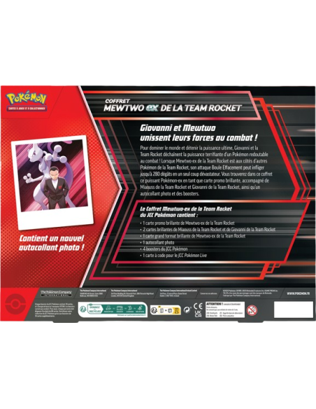 Coffret Pokémon Mewtwo ex de la team rocket [FR] - Accueil | Keytwo.be votre boutique Pokémon de référence