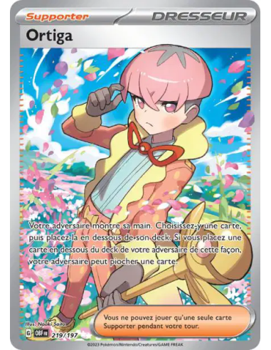 Ortiga 219-197 - Carte Pokémon Écarlate et Violet Flammes Obsidiennes [FR] - Accueil | Keytwo.be votre boutique Pokémon de référ