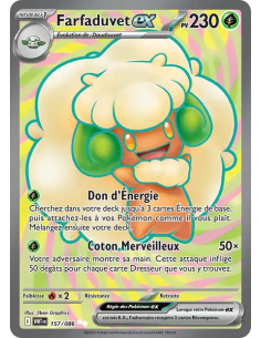 Farfaduvet EX 157-86 - Carte Pokémon Écarlate et Violet Flamme Blanche [FR] - Accueil | Keytwo.be votre boutique Pokémon de réfé