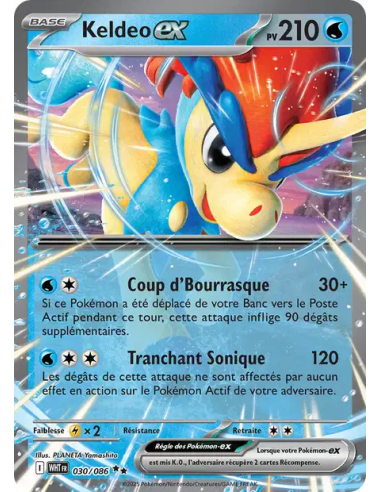 Keldeo EX 30-86  - Carte Pokémon Écarlate et Violet Flamme Blanche [FR] - Accueil | Keytwo.be votre boutique Pokémon de référenc