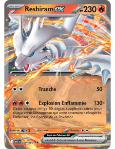 Reshiram EX 20-86 - Carte Pokémon Écarlate et Violet Flamme Blanche [FR] - Accueil | Keytwo.be votre boutique Pokémon de référen
