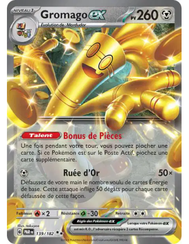 Gromago EX 139-182 - Carte Pokémon Écarlate et Violet Faille Paradoxe [FR] - Accueil | Keytwo.be votre boutique Pokémon de référ