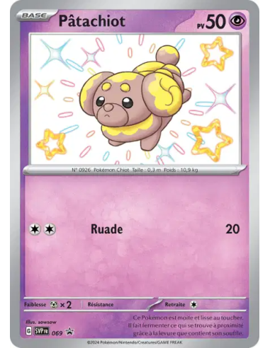 Pâtachiot 069-220 - Carte Pokémon Écarlate et Violet Promos Écarlate et Violet [FR] - Accueil | Keytwo.be votre boutique Pokémon