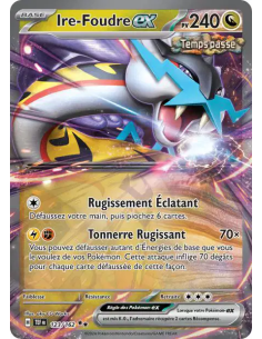 Ire-Foudre EX 123-162 - Carte Pokémon Écarlate et Violet Forces Temporelles [FR] - Accueil | Keytwo.be votre boutique Pokémon de