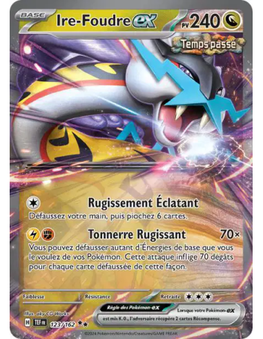Ire-Foudre EX 123-162 - Carte Pokémon Écarlate et Violet Forces Temporelles [FR] - Accueil | Keytwo.be votre boutique Pokémon de