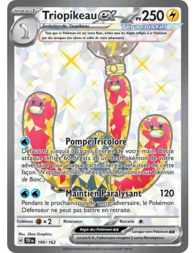 Triopikeau EX 190-162 - Carte Pokémon Écarlate et Violet Forces Temporelles [FR] - Accueil | Keytwo.be votre boutique Pokémon de