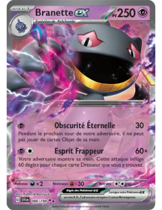 Branette EX 88-198 - Carte Pokémon Écarlate et Violet [FR] - Accueil | Keytwo.be votre boutique Pokémon de référence