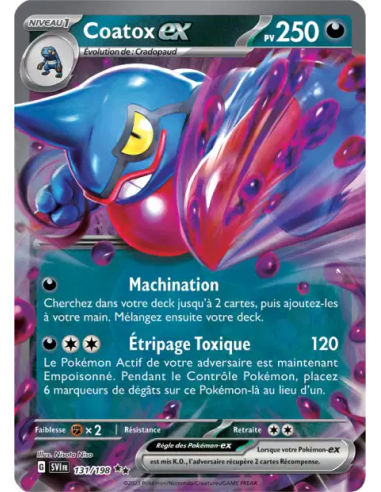 Coatox EX 131-198 - Carte Pokémon Écarlate et Violet [FR] - Accueil | Keytwo.be votre boutique Pokémon de référence