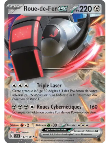 Roue-de-Fer EX 143-198 - Carte Pokémon Écarlate et Violet [FR] - Accueil | Keytwo.be votre boutique Pokémon de référence