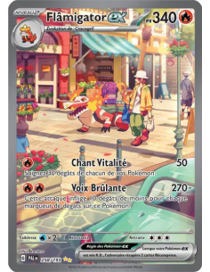Flâmigator EX 258-193 - Carte Pokémon Écarlate et Violet Évolutions à Paldea [FR] - Accueil | Keytwo.be votre boutique Pokémon d