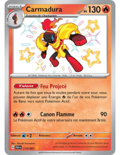 Carmadura 115-91- Carte Pokémon Écarlate et Violet Destinées de Paldea [FR] - Accueil | Keytwo.be votre boutique Pokémon de réfé