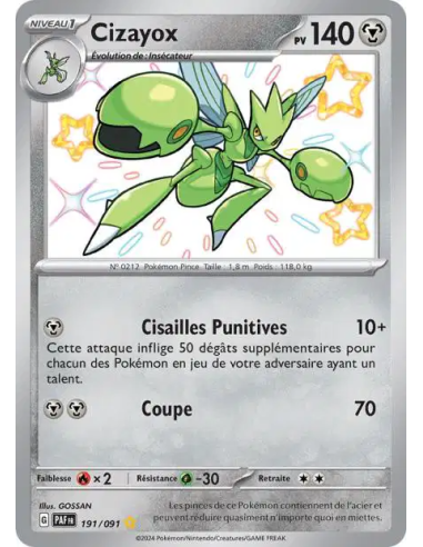 Cizayox 191-91 - Carte Pokémon Écarlate et Violet Destinées de Paldea [FR] - Accueil | Keytwo.be votre boutique Pokémon de référ