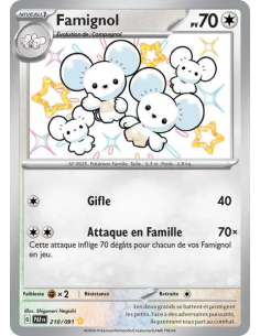 Famignol 210-91 - Carte Pokémon Écarlate et Violet Destinées de Paldea [FR] - Accueil | Keytwo.be votre boutique Pokémon de réfé