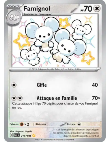 Famignol 210-91 - Carte Pokémon Écarlate et Violet Destinées de Paldea [FR] - Accueil | Keytwo.be votre boutique Pokémon de réfé