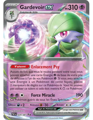 Gardevoir EX 29-91 - Carte Pokémon Écarlate et Violet Destinées de Paldea [FR] - Accueil | Keytwo.be votre boutique Pokémon de r