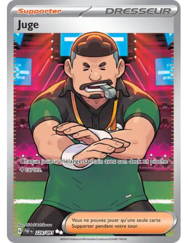 Juge 228-91 - Carte Pokémon Écarlate et Violet Destinées de Paldea [FR] - Accueil | Keytwo.be votre boutique Pokémon de référenc