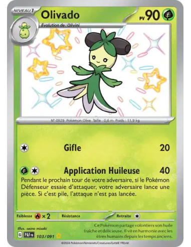 Olivado 103-91 - Carte Pokémon Écarlate et Violet Destinées de Paldea [FR] - Accueil | Keytwo.be votre boutique Pokémon de référ