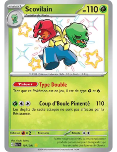 Scovilain 107-91 - Carte Pokémon Écarlate et Violet Destinées de Paldea [FR] - Accueil | Keytwo.be votre boutique Pokémon de réf