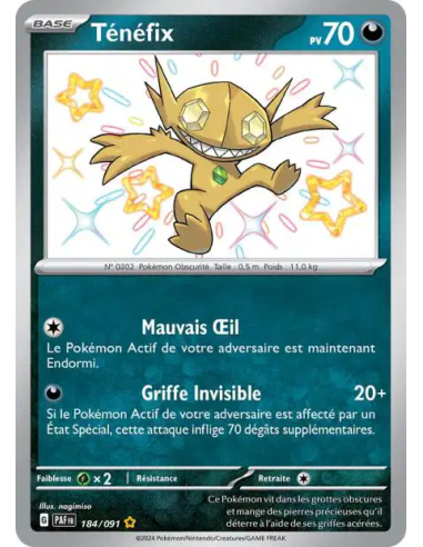 Ténéfix 184-91 - Carte Pokémon Écarlate et Violet Destinées de Paldea [FR] - Accueil | Keytwo.be votre boutique Pokémon de référ