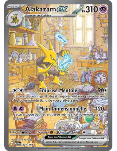 Alakazam ex 201-165 - Carte Pokémon Écarlate et Violet 151 [FR] - Accueil | Keytwo.be votre boutique Pokémon de référence