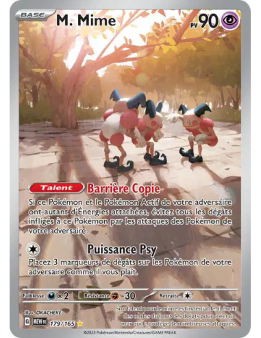 M. Mime 179-165 - Carte Pokémon Écarlate et Violet 151 [FR] - Accueil | Keytwo.be votre boutique Pokémon de référence