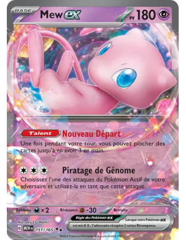 Mew ex 151-165 - Carte Pokémon Écarlate et Violet 151 [FR] - Accueil | Keytwo.be votre boutique Pokémon de référence
