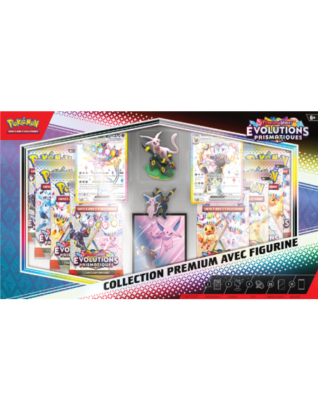 Coffret Pokémon premium avec figurine  EV8.5 [FR] - Produits Pokémon scellés | Keytwo.be votre boutique Pokémon de référence