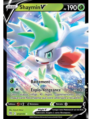 Shaymin V 13-172 - Carte Pokémon Épée et Bouclier Stars Étincelantes [FR] - Accueil | Keytwo.be votre boutique Pokémon de référe