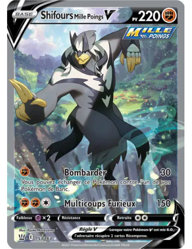 Shifours Mille Poings V 153-163 - Carte Pokémon Épée et Bouclier Styles de Combat [FR] - Accueil | Keytwo.be votre boutique Poké