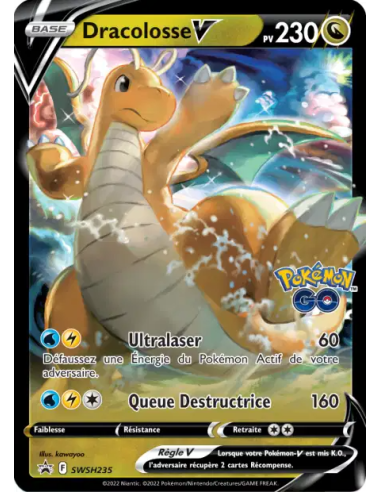 Dracolosse V SWSH235 - Carte Pokémon Épée et Bouclier Promos Épée et Bouclier [FR] - Accueil | Keytwo.be votre boutique Pokémon 