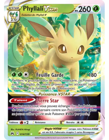 Phyllali VSTAR 14-159 - Carte Pokémon Épée et Bouclier Zénith Suprême [FR] - Accueil | Keytwo.be votre boutique Pokémon de référ