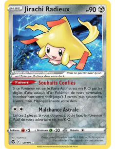 Jirachi Radieux 120-195 - Carte Pokémon Épée et Bouclier Tempête Argentée [FR] - Accueil | Keytwo.be votre boutique Pokémon de r