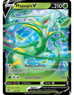 Majaspic V 007-195 - Carte Pokémon Épée et Bouclier Tempête Argentée [FR] - Accueil | Keytwo.be votre boutique Pokémon de référe