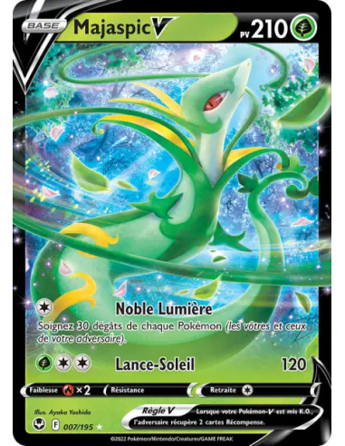 Majaspic V 007-195 - Carte Pokémon Épée et Bouclier Tempête Argentée [FR] - Accueil | Keytwo.be votre boutique Pokémon de référe