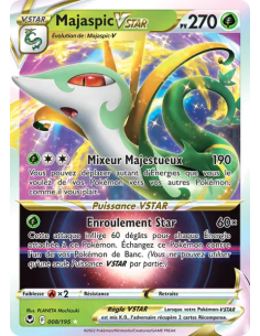 Majaspic VSTAR 008-195 - Carte Pokémon Épée et Bouclier Tempête Argentée [FR] - Accueil | Keytwo.be votre boutique Pokémon de ré