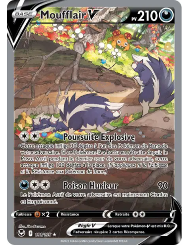 Moufflair V 181-195 - Carte Pokémon Épée et Bouclier Tempête Argentée [FR] - Accueil | Keytwo.be votre boutique Pokémon de référ