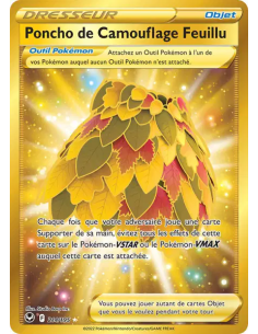 Poncho de Camouflage Feuillu 214-195 - Carte Pokémon Épée et Bouclier Tempête Argentée [FR] - Accueil | Keytwo.be votre boutique