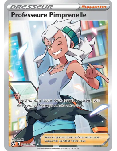 Professeur Pimprenelle TG26-TG30 - Carte Pokémon Épée et Bouclier Tempête Argentée [FR] - Accueil | Keytwo.be votre boutique Pok